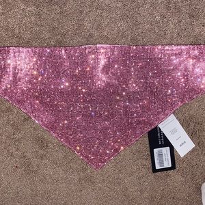 White Fox Luna Light Crop Top Light Pink